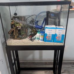28 Gallon Fish Tank Complete Setup 
