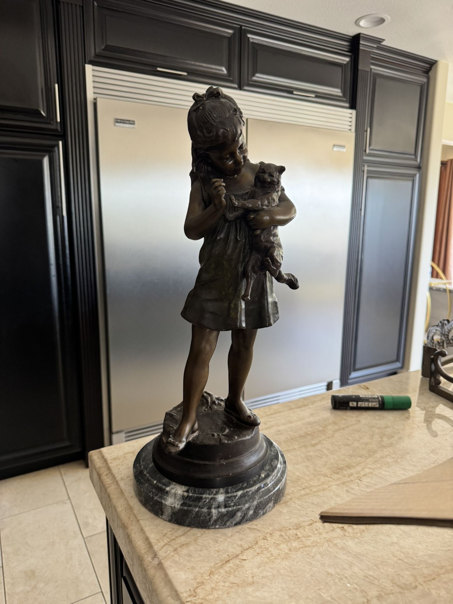 Aristide DeRanieri (1(contact info removed)) bronze girl