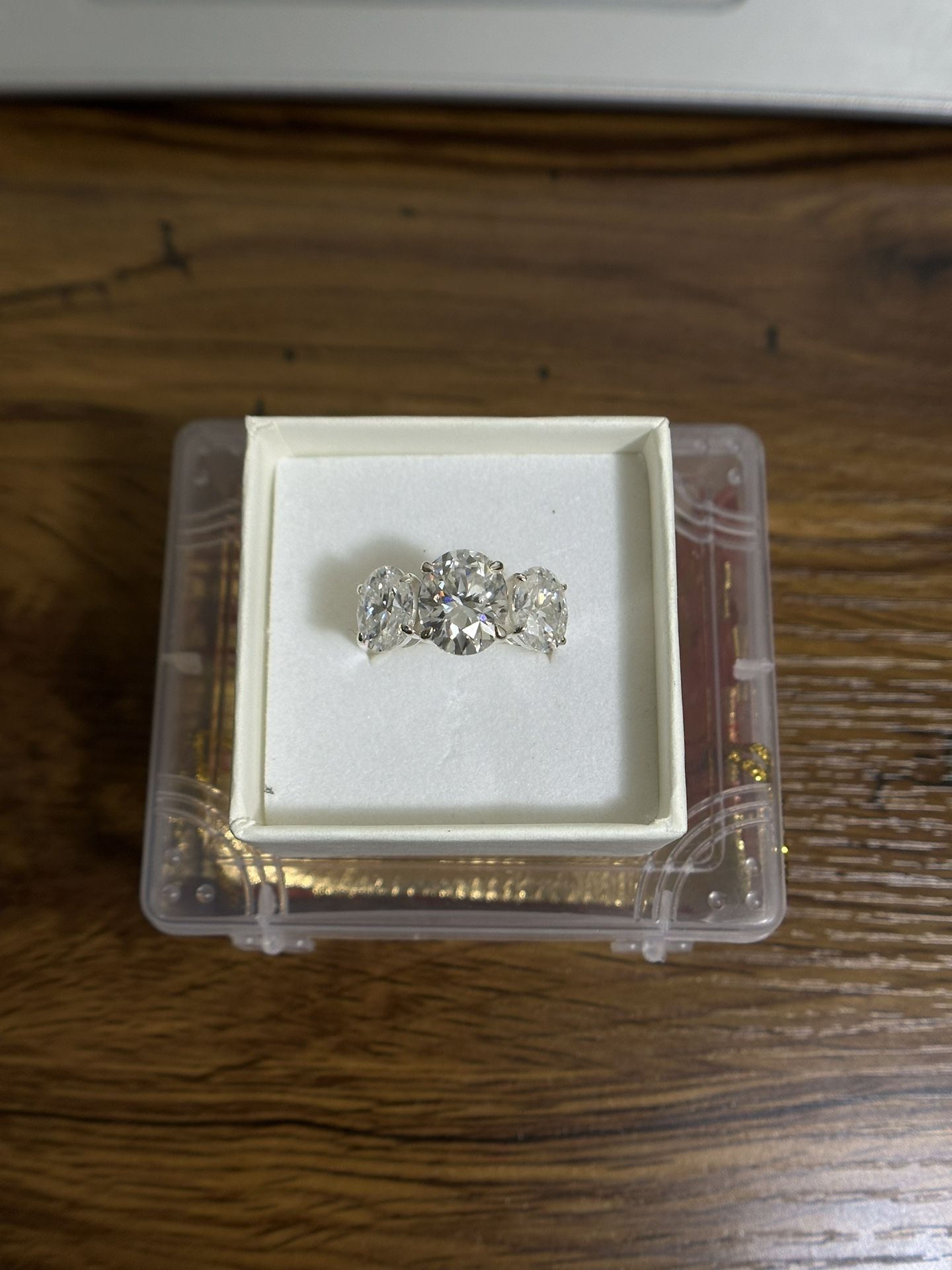 3 Headed Engagement Ring (2/2ct Stone) & (1/ 5ct Stone)