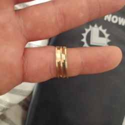 Anillo 14 Kilates Los Tres Oros 