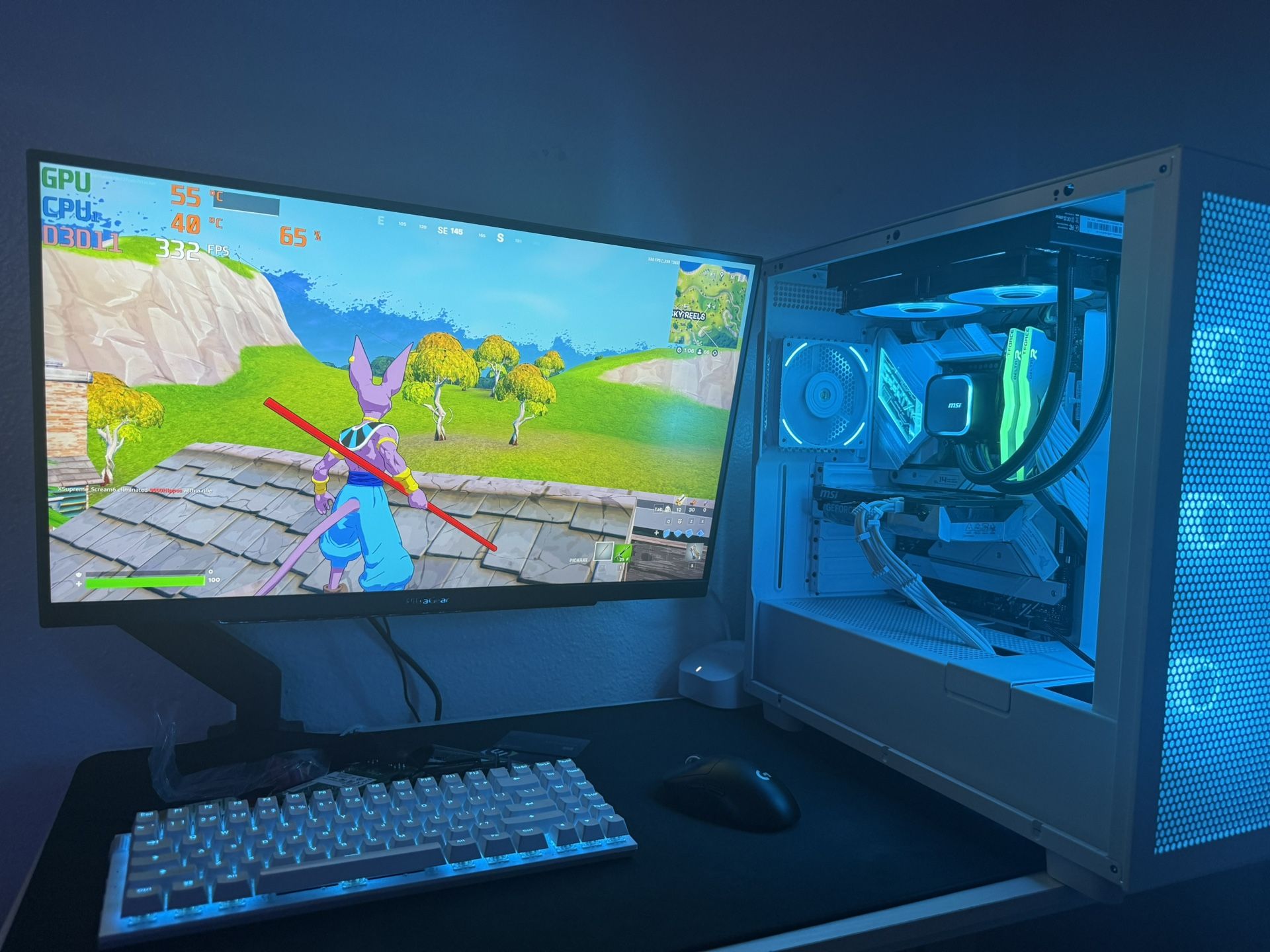 White Gaming Pc Computer Desktop RTX 4060