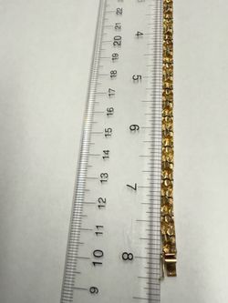 14k Gold Nugget Bracelet.