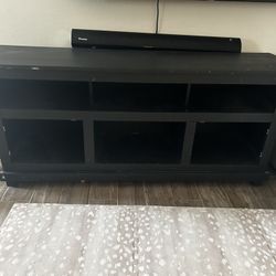 Black Wooden Tv Stand 
