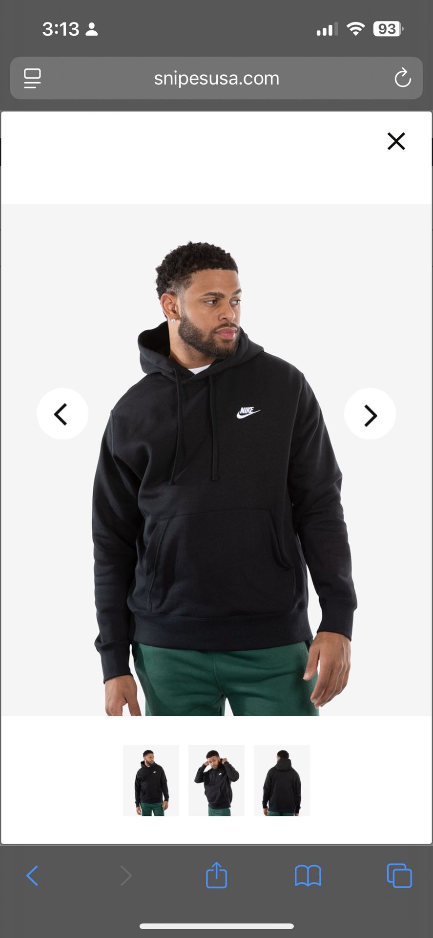 Brand New Nike Pull Over Sportswear Club Fleece XXL