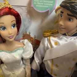 Ariel And Erick - Little Mermaid Wedding Doll Ser - Disney store