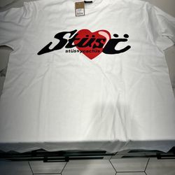 Stussy White T Shirt Size Large