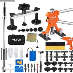 437*73 PCS Dent Repair Kit, Auto Car Body Paintless Dent Removal Tool Kit, Golden Lifter, Bridge Puller, Slide Hammer Tool Kit for Automobile Body, Wa