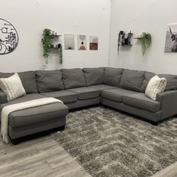 Gray Sectional Couch - Free Delivery 
