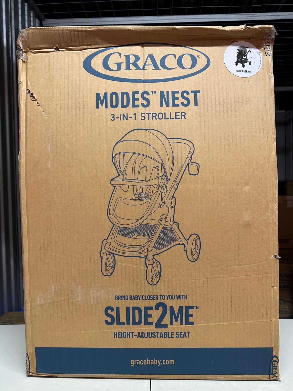 Graco Modes Nest 3-in-1 Baby Stroller Height Adjustable Seat Nico