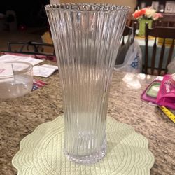 Clear Glass Vase 
