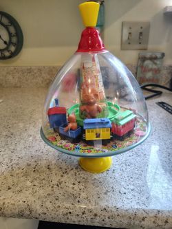 Vintage Karl Rohrseitz Zindorf Spin Top Toy Tin Top Train