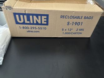 5” X 12” Reclosable bags 3 Packs