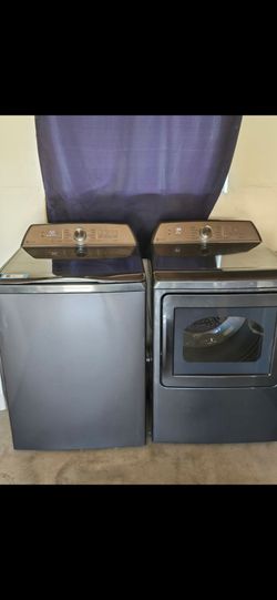 GE Profile washer and dryer