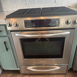 30in Kitchen aid gas range