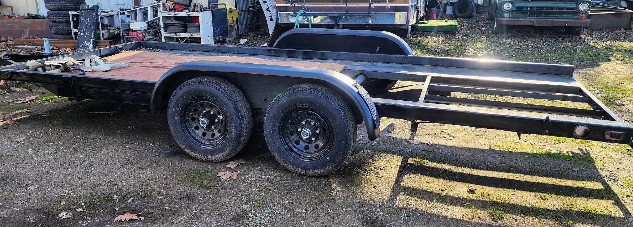 I have a 18 ft tilt trailer heavy duty 10,000 lb payload dual axles brand new tires come with straps extra tow lights magnetic. What's this built last