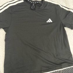 Adidas Athletic T-Shirt with 3-Stripes