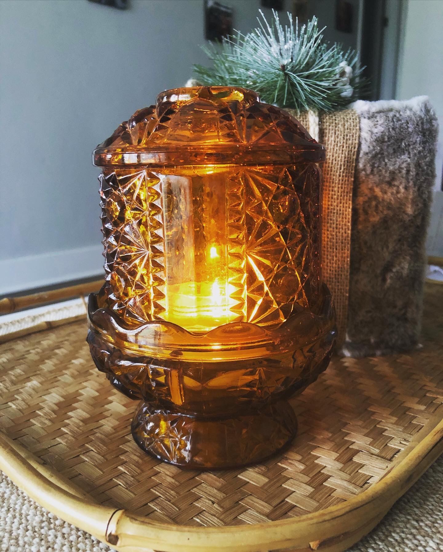 Amber fairy lamp