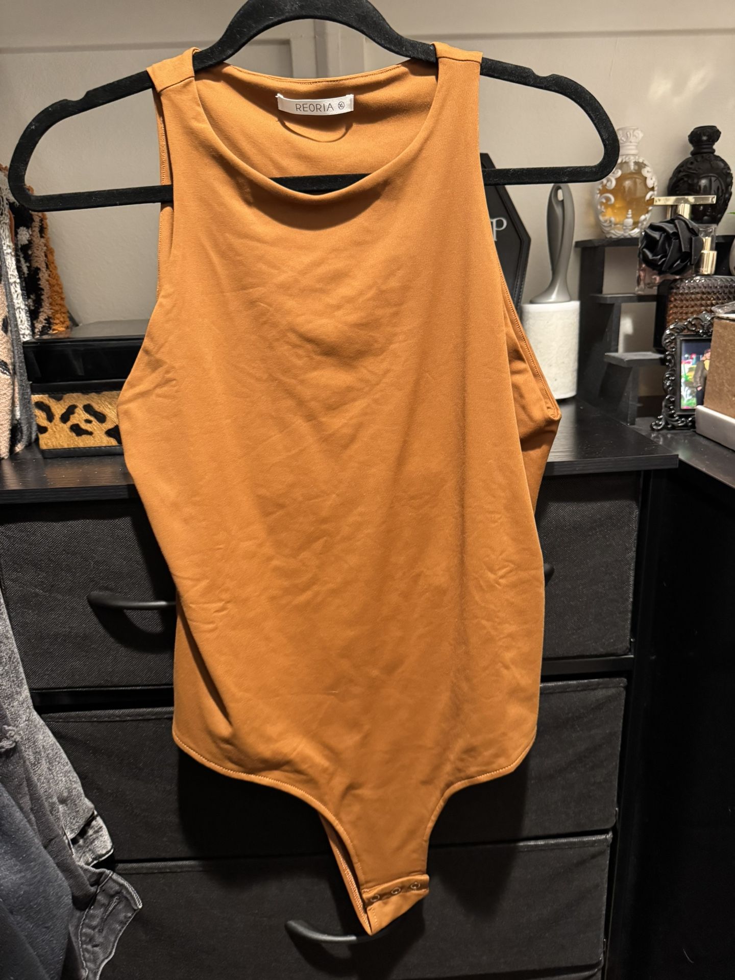 Brown Double Lined Bodysuit