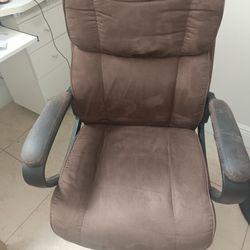 Office Gaming Trading Brown Leather Faux Chair