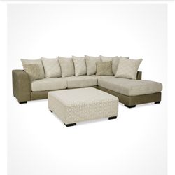 Brand New Sectional And Ottoman 