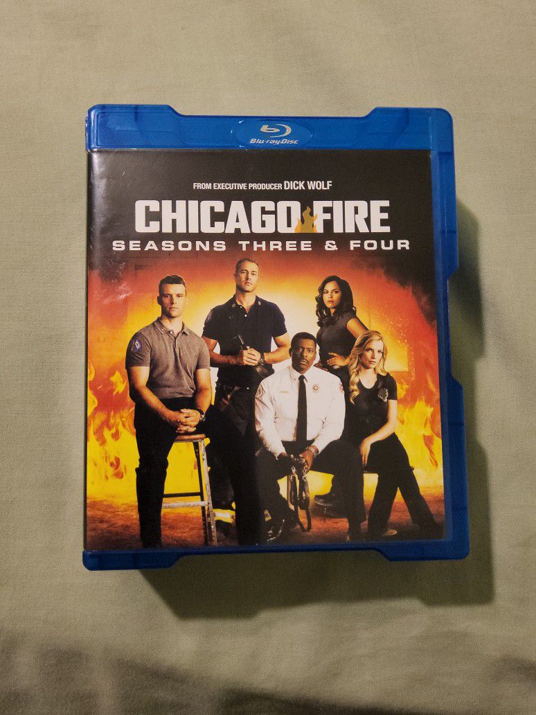 CHICAGO FIRE SEASONS 3 & 4 BLU-RAY 12 DISC SET FROM DICK WOLF PRODUCER !