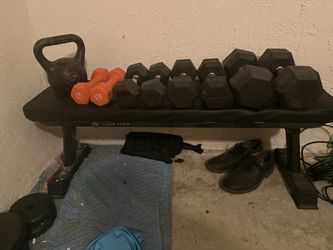 Dumbbells and bench