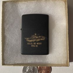 Vintage Zippo USS De Wert FFG-45, Navy Frigate Ship