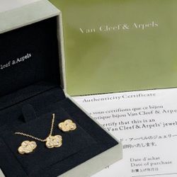Vaan Clief Necklace & Earrings Set 