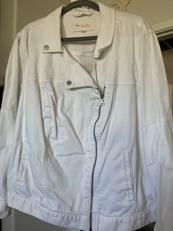 Two by Vince Camuto White Jean Jacket