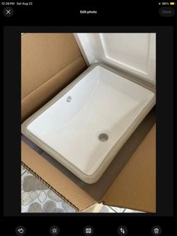 UPC 20.9 Inch Rectangle Undermount Bathroom sink