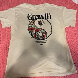 OMDOM Yin Yang Graphic T-Shirt – Cream – Size Medium