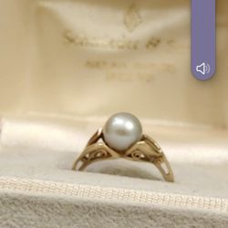 14k Tahitian Pearl Ring 