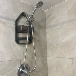 Two heads shower head