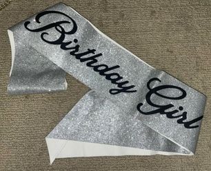 Birthday Girl Glitter Sash