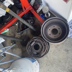 Chevy 12 Bolt Axles Brake Assembly And Drums Off Of A 1973 Chevy Blazer