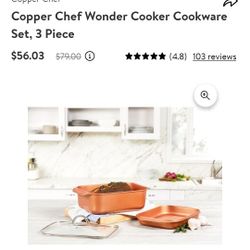 New Copper Chef Wonder Cooker 10.5 Quart 14 Function Unit.