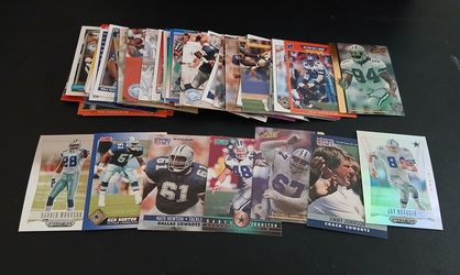 Over 50 Dallas Cowboys cards. Includes Rookies & Hall of Famers. No duplicates. $5 for all of them together