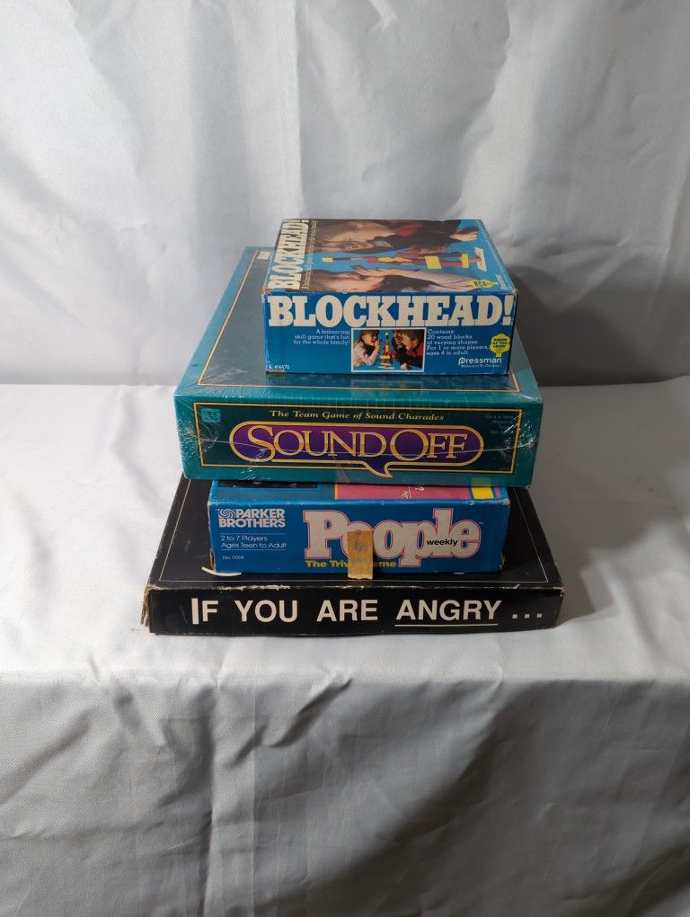 Lot Of 4 Vintage Board Games