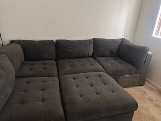 Costco Dark Gray Sectional Sofa –