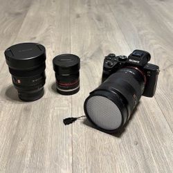 Sony a73 with G master 24-70/ G master FE 1.8 14mm