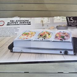 Stainless buffet tray