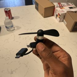 Phone Plug-In, Mini Fan