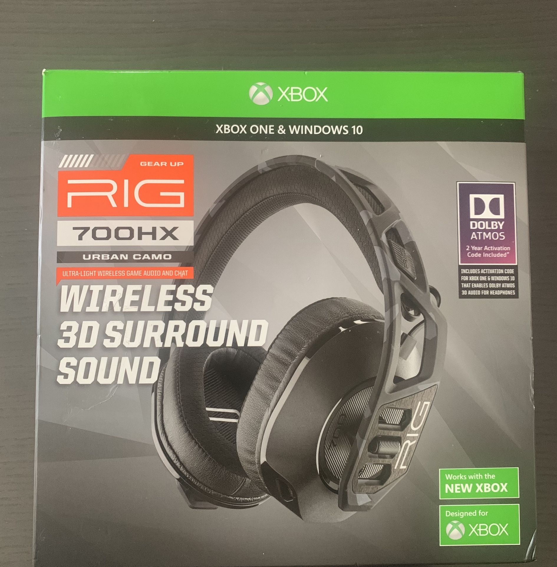 Nacon RIG 700HX Wireless Gaming Headset/Headphones for Xbox, PS4, and PC