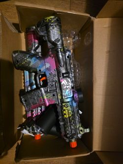 2 set gel splat blaster with colorful flash tracer