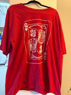 Red Queen of Hearts Cowboy Boots Graphic Tee