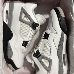 Jordan 4 White Cement 