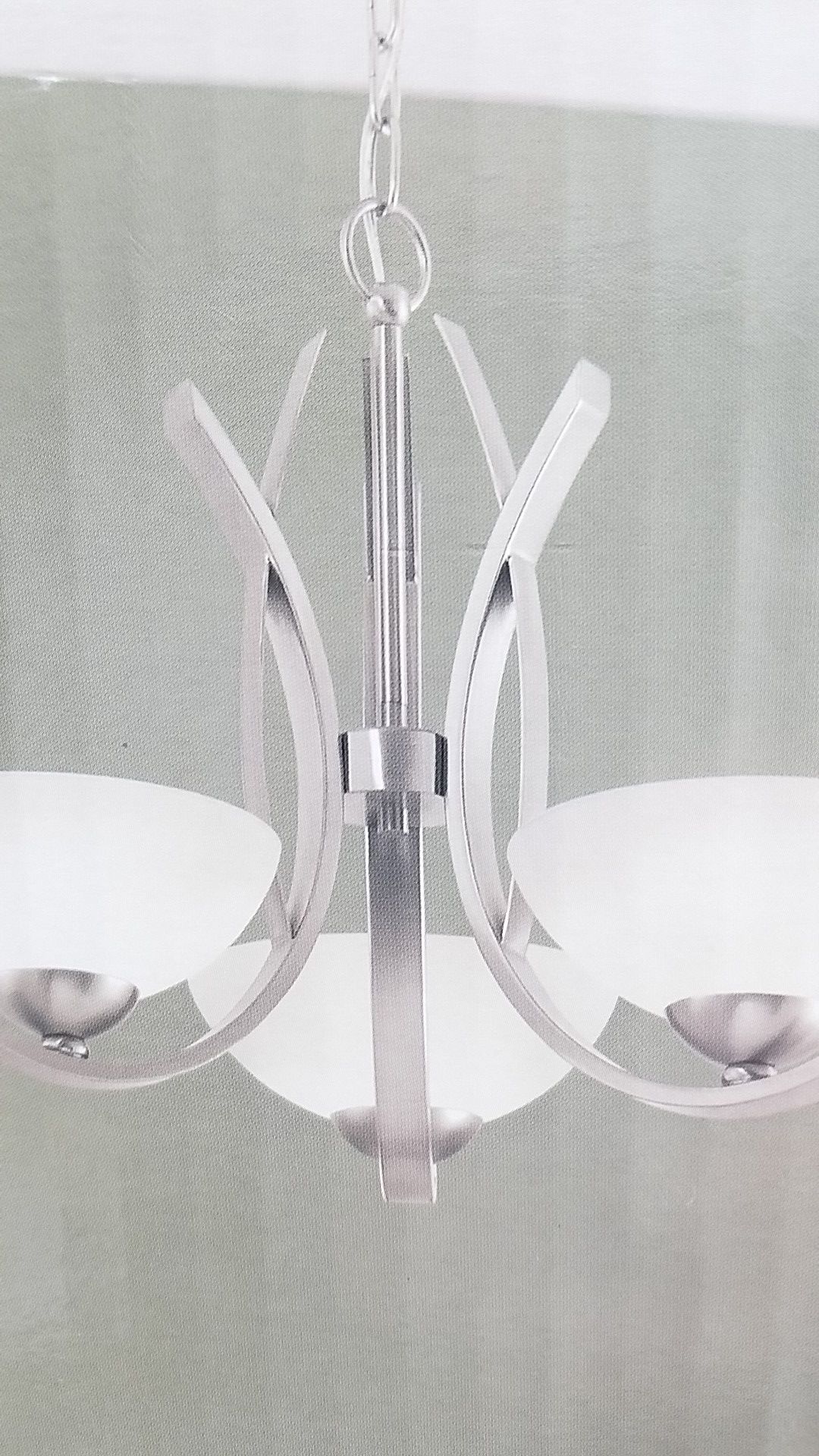 3 light Halogen Chandelier