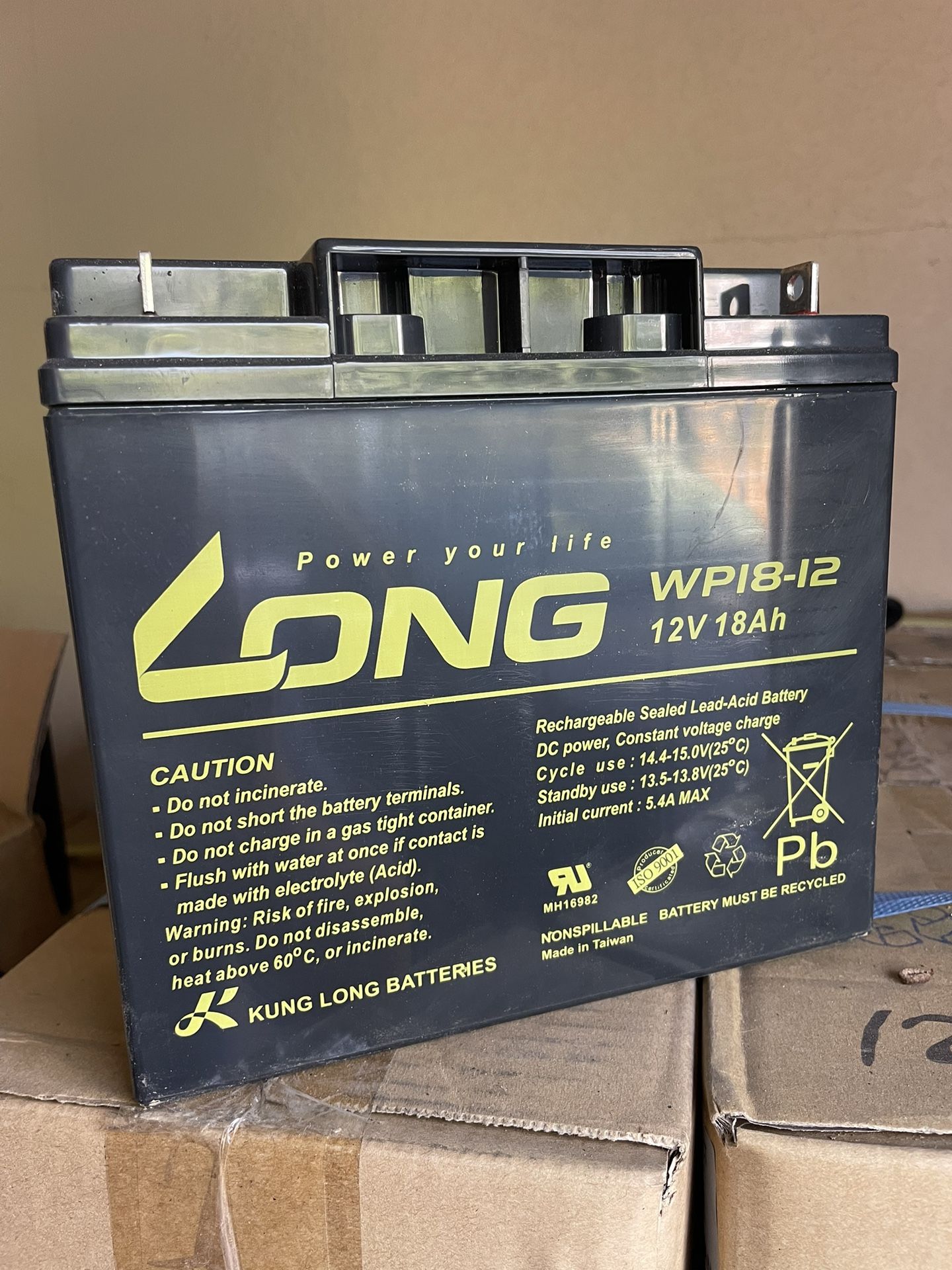 Brand New Universal Scooter Batteries 12v 18a