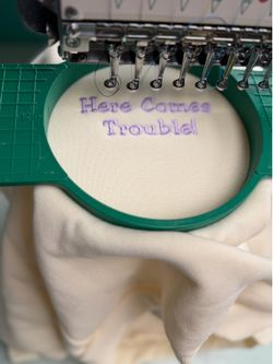 Here comes trouble sweatshirt toddler