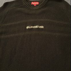 Supreme Chest Strip Raglan Sweater